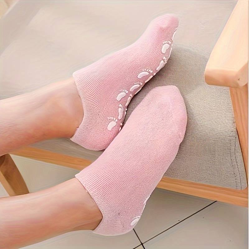 Feet Skins Reusable Gel Soft Spa Moisturizing Socks