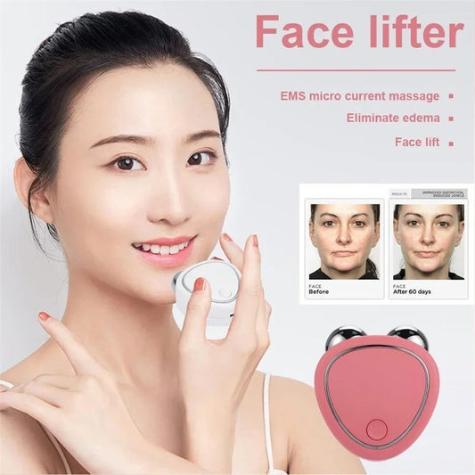 Electric Vibrating Roller Skin Care Face & Neck Lifting Massager